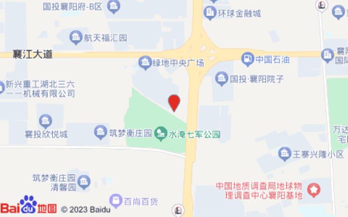 汉庭酒店(襄阳卧龙大道绿地缤纷城店)位置图