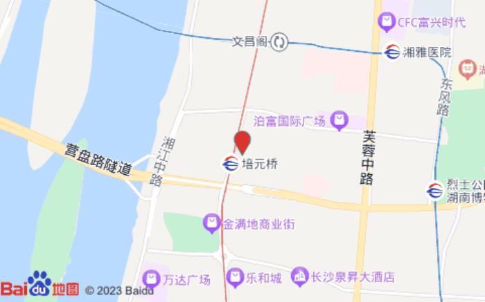 派酒店(长沙五一广场店)位置图