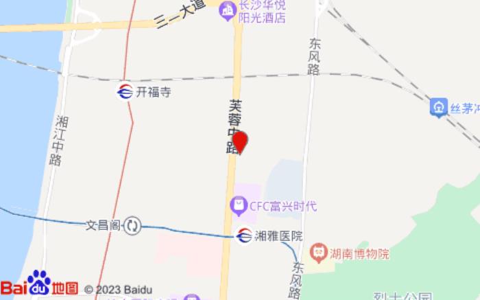 桔子酒店(芙蓉中路富兴店)位置图