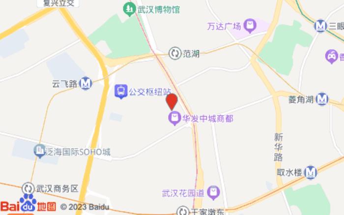 武汉青年路希尔顿欢朋酒店位置图