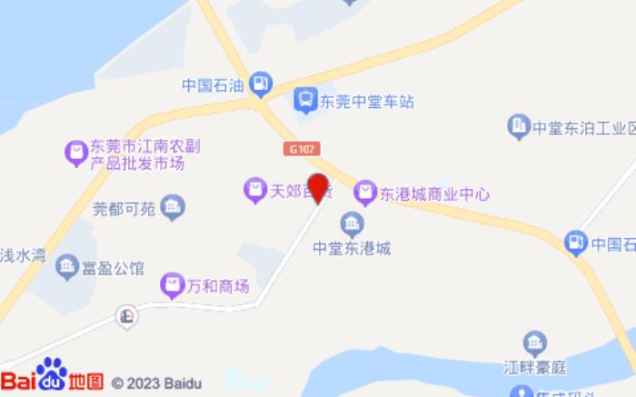 汉庭酒店(东莞中堂文化广场店)位置图