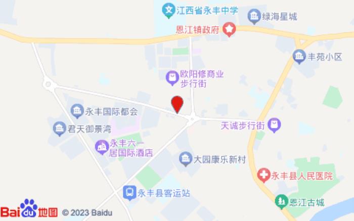 海友酒店(吉安永丰县政府店)位置图