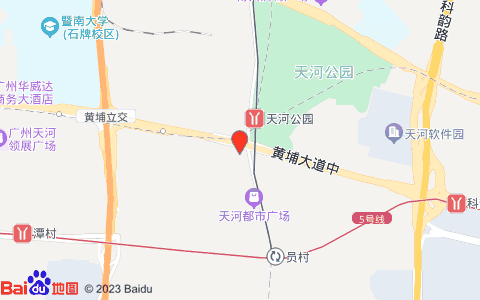 麗枫酒店(广州天河公园地铁站店)位置图