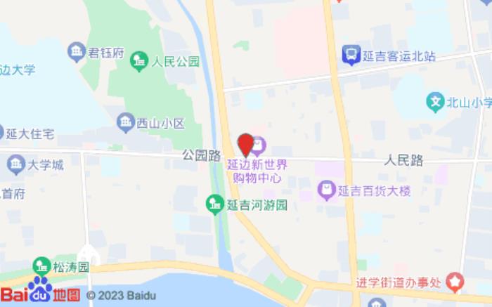 延吉潮漫酒店(团结路店)位置图