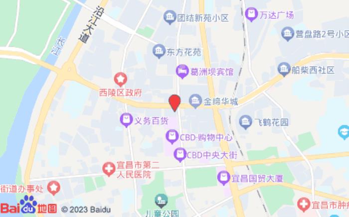 白玉兰酒店(CBD购物中心店)位置图