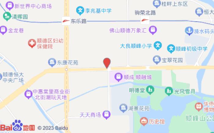 全季酒店(佛山顺德清晖园南国东路店)位置图