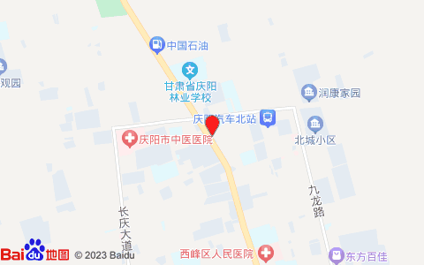 维也纳酒店(庆阳西峰区北大街店)位置图