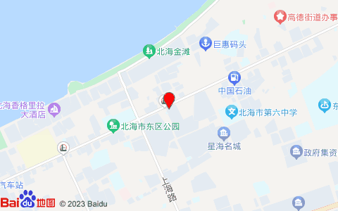 柏曼酒店(北海金滩店)位置图