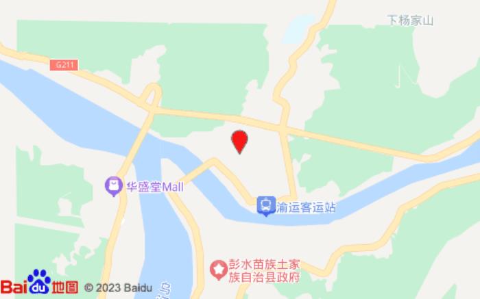 iu酒店(彭水黔龙阳光国际店)位置图