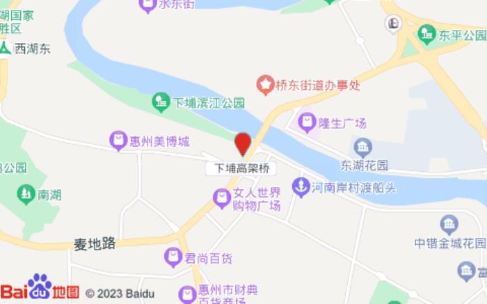 全季酒店(惠州水东街滨江店)位置图