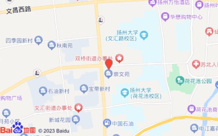 派柏云酒店扬州大学文汇东路店位置图