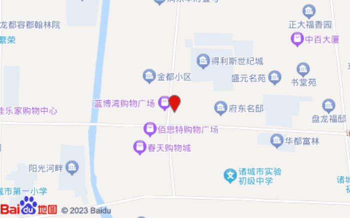 喆啡酒店(诸城市政府店)位置图