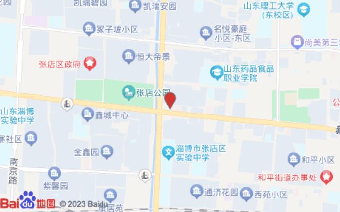 汉庭酒店(淄博新村西路店)位置图