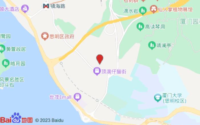 希岸酒店(厦门大学世茂双子塔店)位置图