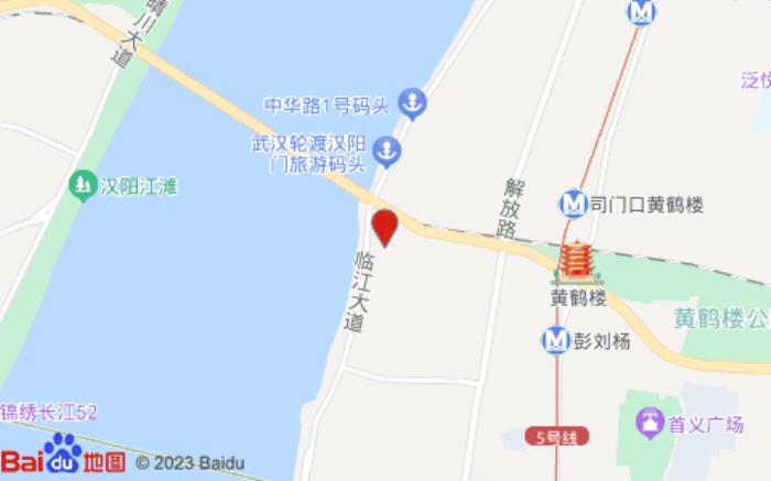 城市便捷酒店(武汉长江大桥黄鹤楼店)位置图