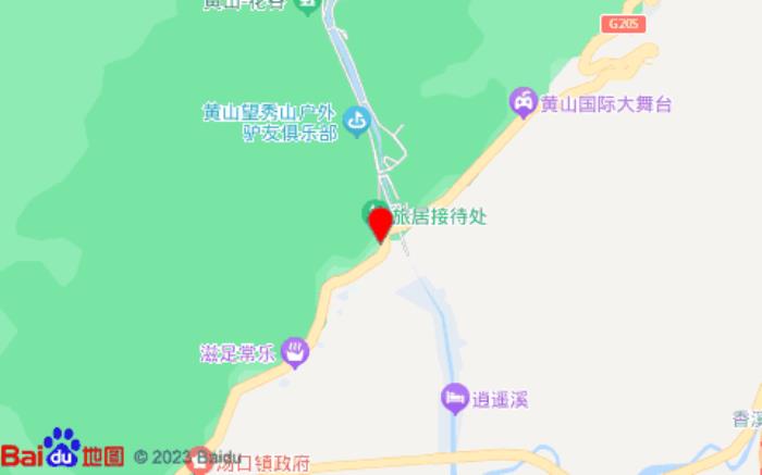 iu酒店(黄山南大门汤口店)位置图