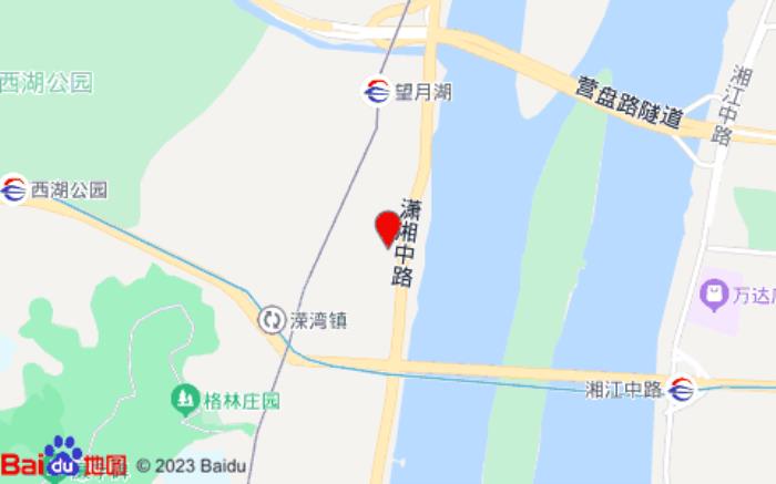 骏怡精选酒店(长沙溁湾镇地铁站店)位置图