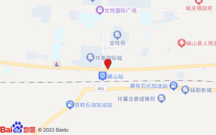 尚客优连锁酒店(砀山火车站店)位置图