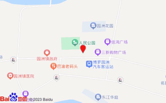 宜尚酒店惠州园洲店(服装三路店)位置图