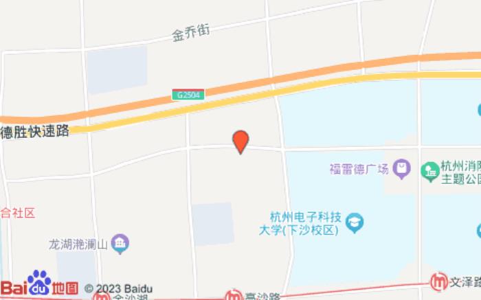 全季酒店(杭州下沙大学城店)位置图