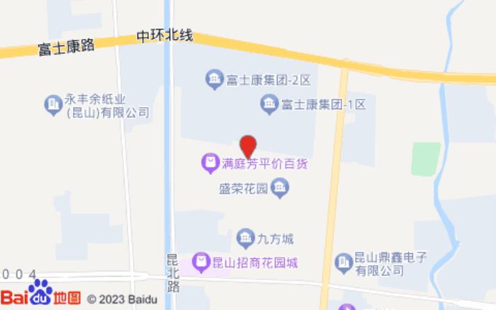 尚客优连锁酒店(富士康店)位置图