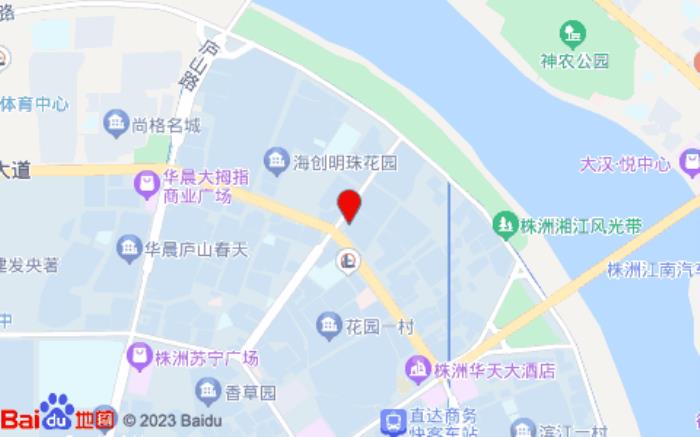 株洲城市快捷酒店(株洲长江北路店)位置图