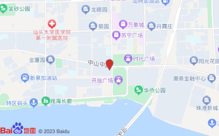 桔子酒店(汕头万象城店)位置图