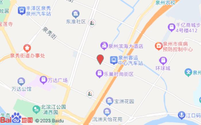 汉庭优佳酒店(泉州泉秀街店)位置图