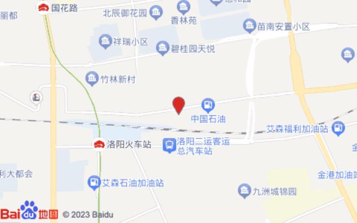 格林豪泰酒店(洛阳火车站应天门店)位置图