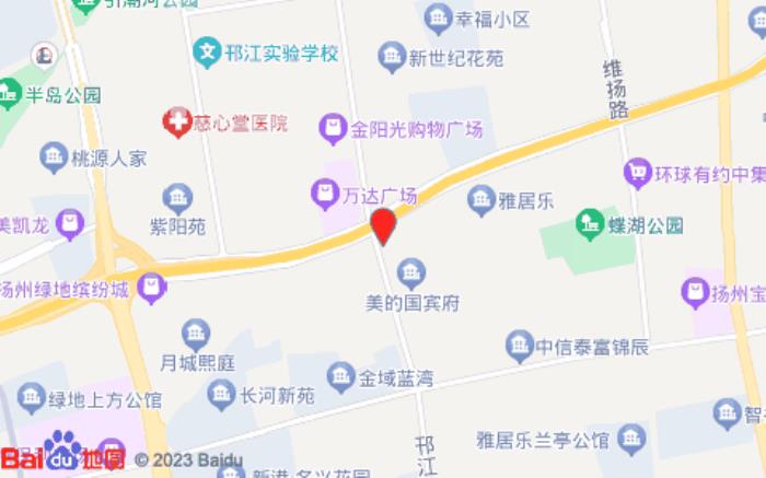 锦江都城(扬州万达广场店)位置图