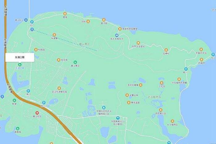 武汉东湖磨山景区地图最新 武汉东湖磨山景区地图最新