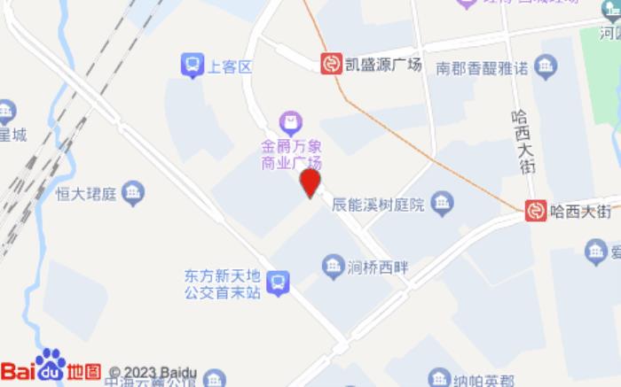 海友酒店(哈尔滨西站万达广场店)位置图 海友酒店(哈尔滨西站万达广场店)位置图