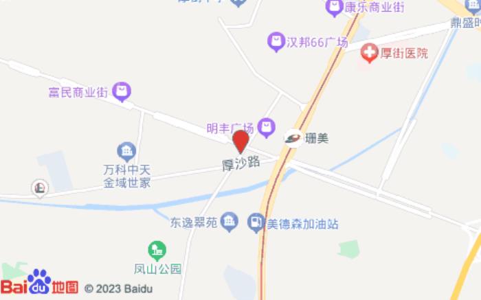 山水时尚酒店(厚街店)位置图