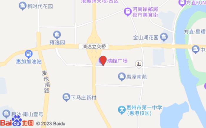 山水S酒店(瑞峰广场新天虹店)位置图