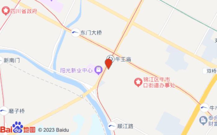 山水时尚酒店(九眼桥店)位置图