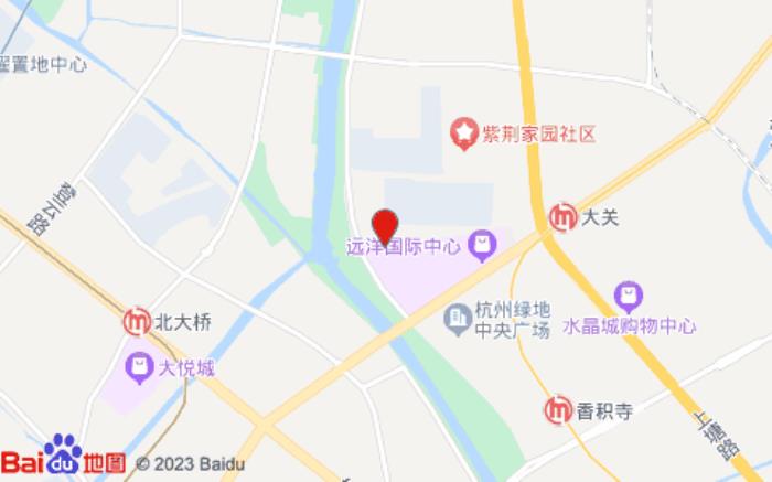 杭州远洋凯宾斯基酒店位置图