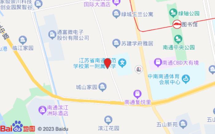 星程酒店(南通中央商务区店)位置图 星程酒店(南通中央商务区店)位置图