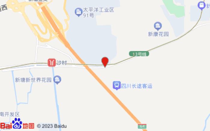 山水时尚酒店(沙村店)位置图