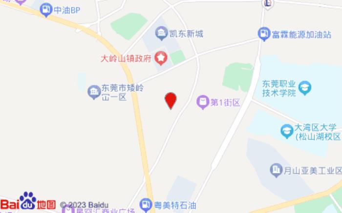 东莞八方快捷酒店(大岭山广场店)位置图