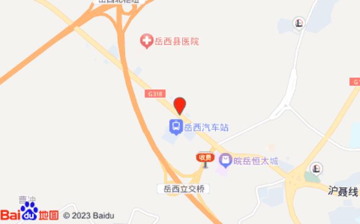城市之家酒店(岳西新汽车站店)位置图