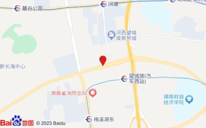 山水百花酒店(长沙汽车西站店)位置图