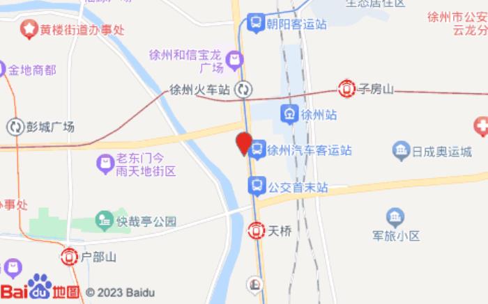 徐州榴莲小星连锁酒店(火车站店)位置图