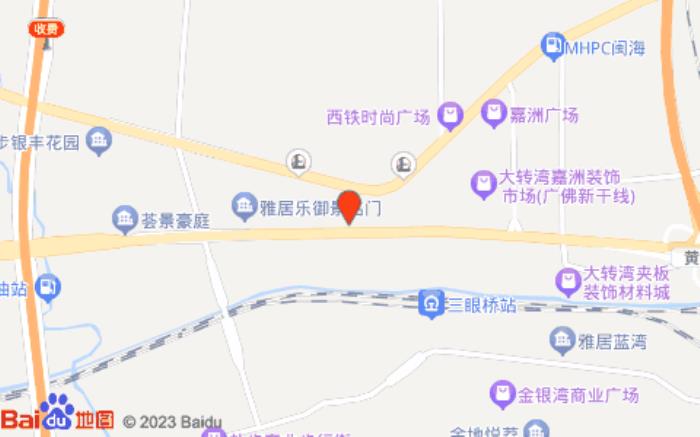 佛山南海和华希尔顿逸林酒店位置图