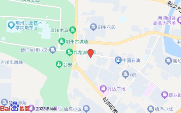 吉楚快捷酒店(荆州东门店)位置图