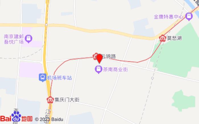 榴莲小星快捷酒店(云锦路地铁站店)位置图