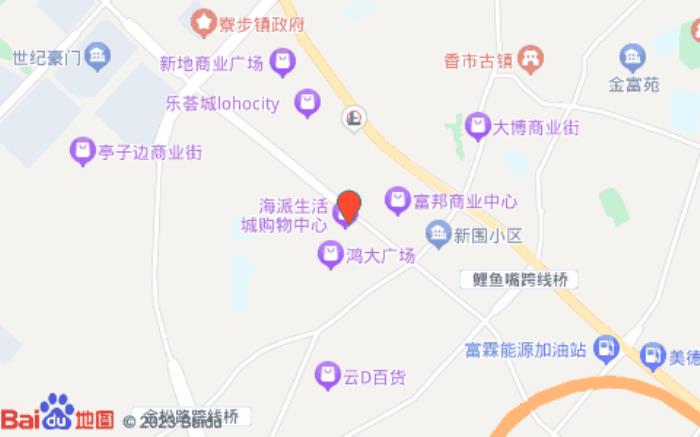 八方连锁酒店(东莞寮步沃尔玛店)位置图