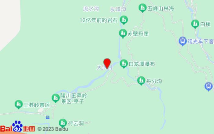 花筑王莽岭半山云居客栈位置图