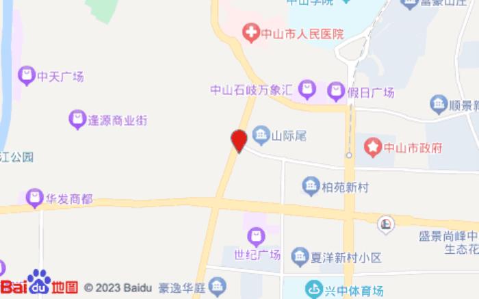 城市便捷酒店(中山利和广场沃尔玛店)位置图