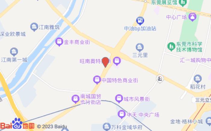 八方连锁酒店(东莞南城步行街店)位置图 八方连锁酒店(东莞南城步行街店)位置图