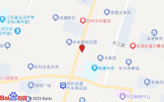 邳州榴莲小星连锁酒店(宏通汽车站店)位置图